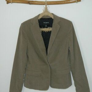 Club Monaco Women’s Brown Velvet Blazer Snap Front‎